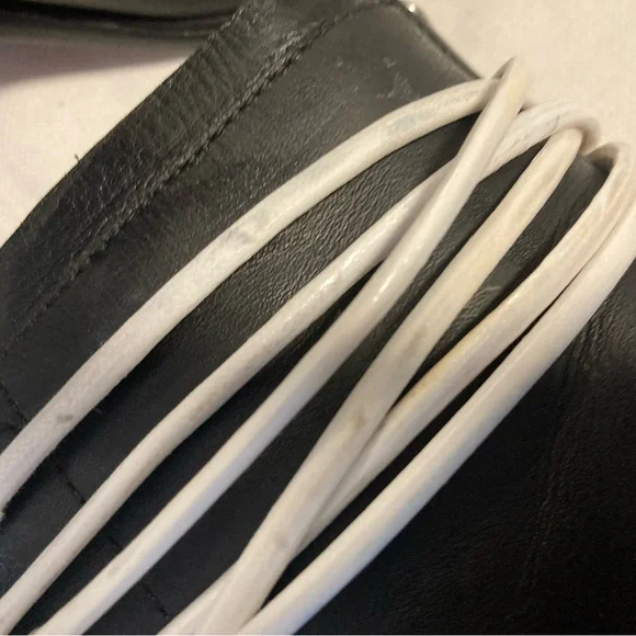 Proenza Schouler Black Leather Open-Toe Lace-Up Ankle Boots with White Laces - Picture 12 of 13